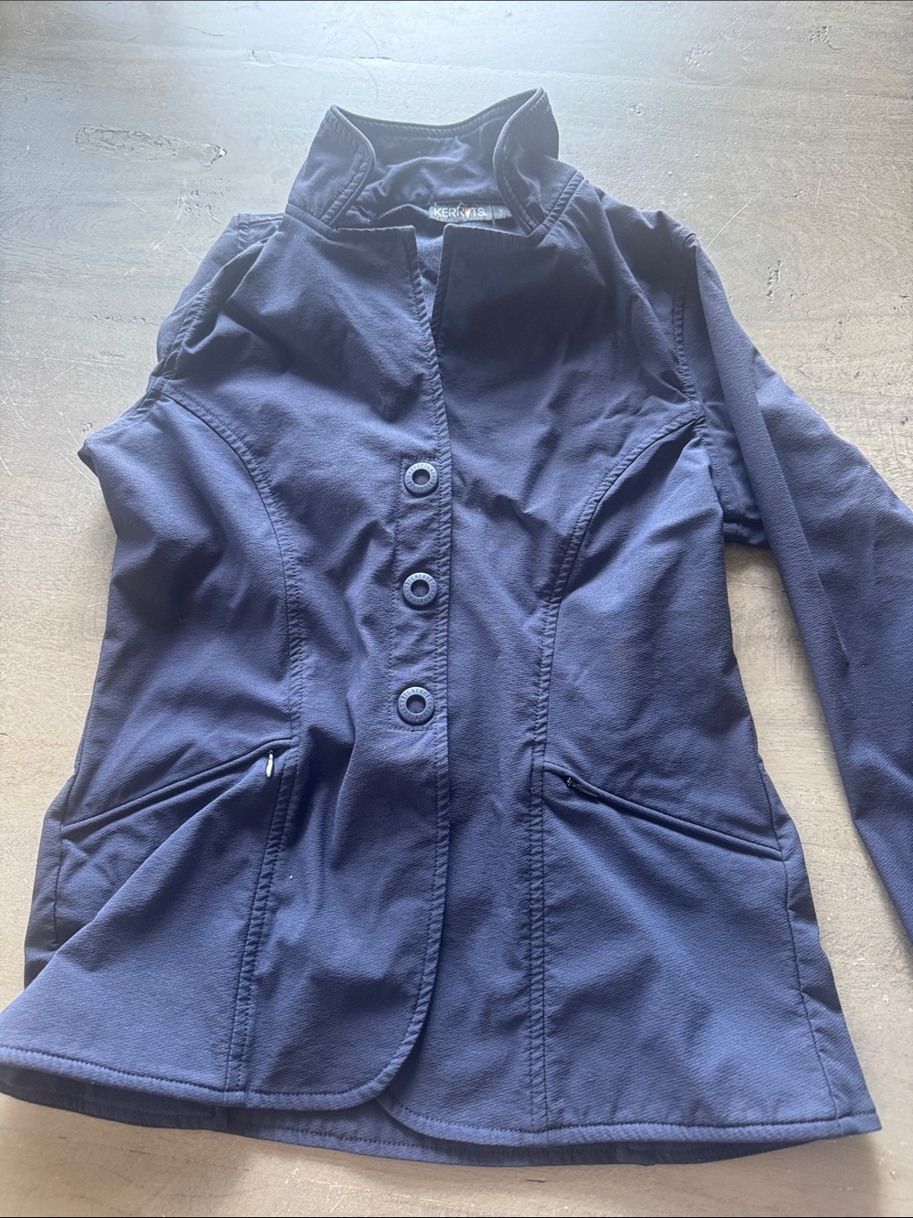 Kerrits Navy Button-Front Blazer Jacket Kids Horse Show Jacket